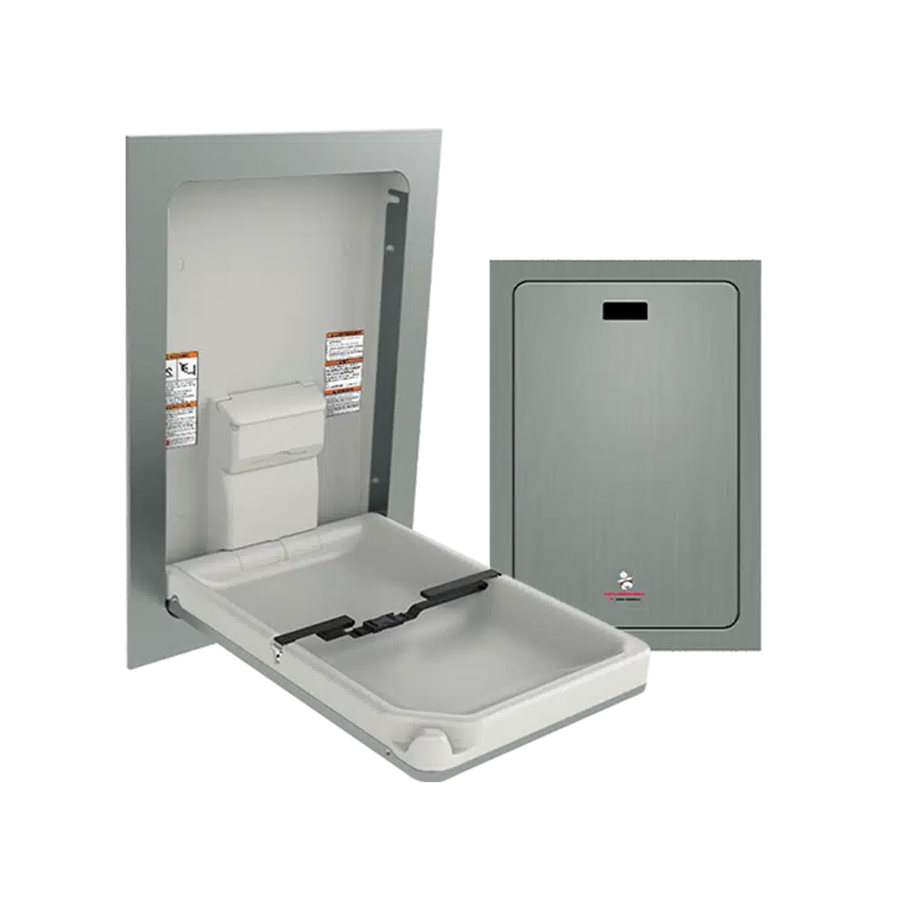 ASI - 9017 - Baby Changing Station - Vertical, Stainless Steel