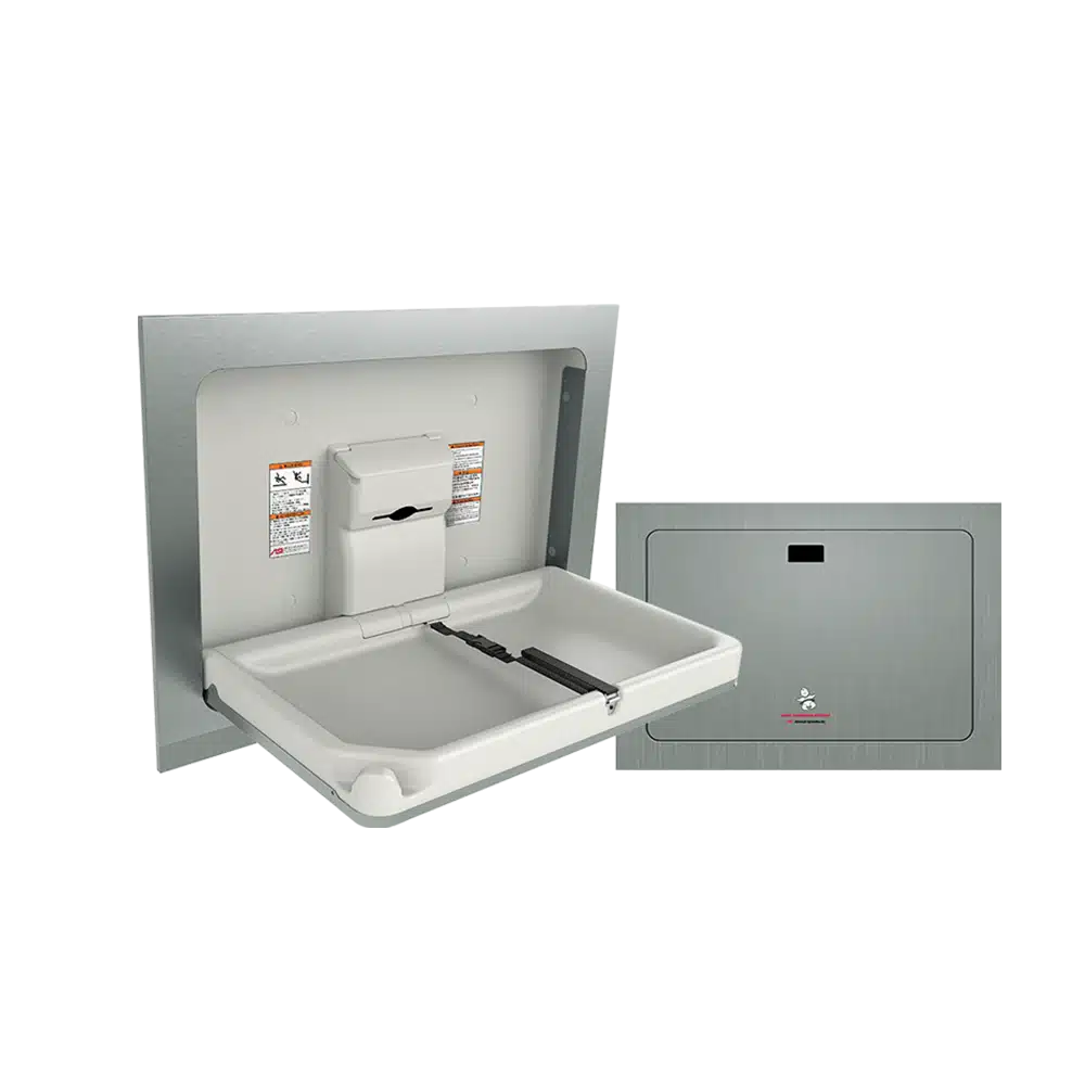 ASI - 9018 Baby Changing Station - Stainless Steel