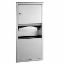 Bobrick Recessed Paper Towel Dispenser and Waste Receptacle B-369