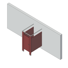 Bathroom Partitions - 1 Stall - Free Standing Left Hand Standard