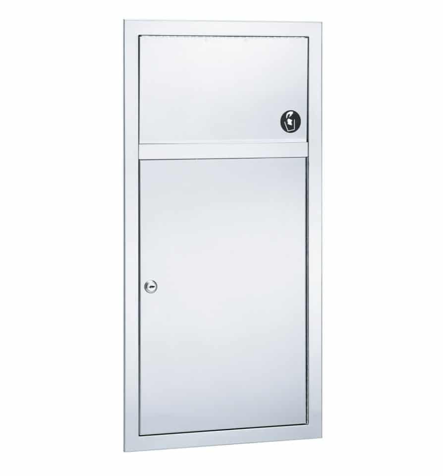 Bradley 3251 - 2.8 Framed Gallon Waste Receptacle