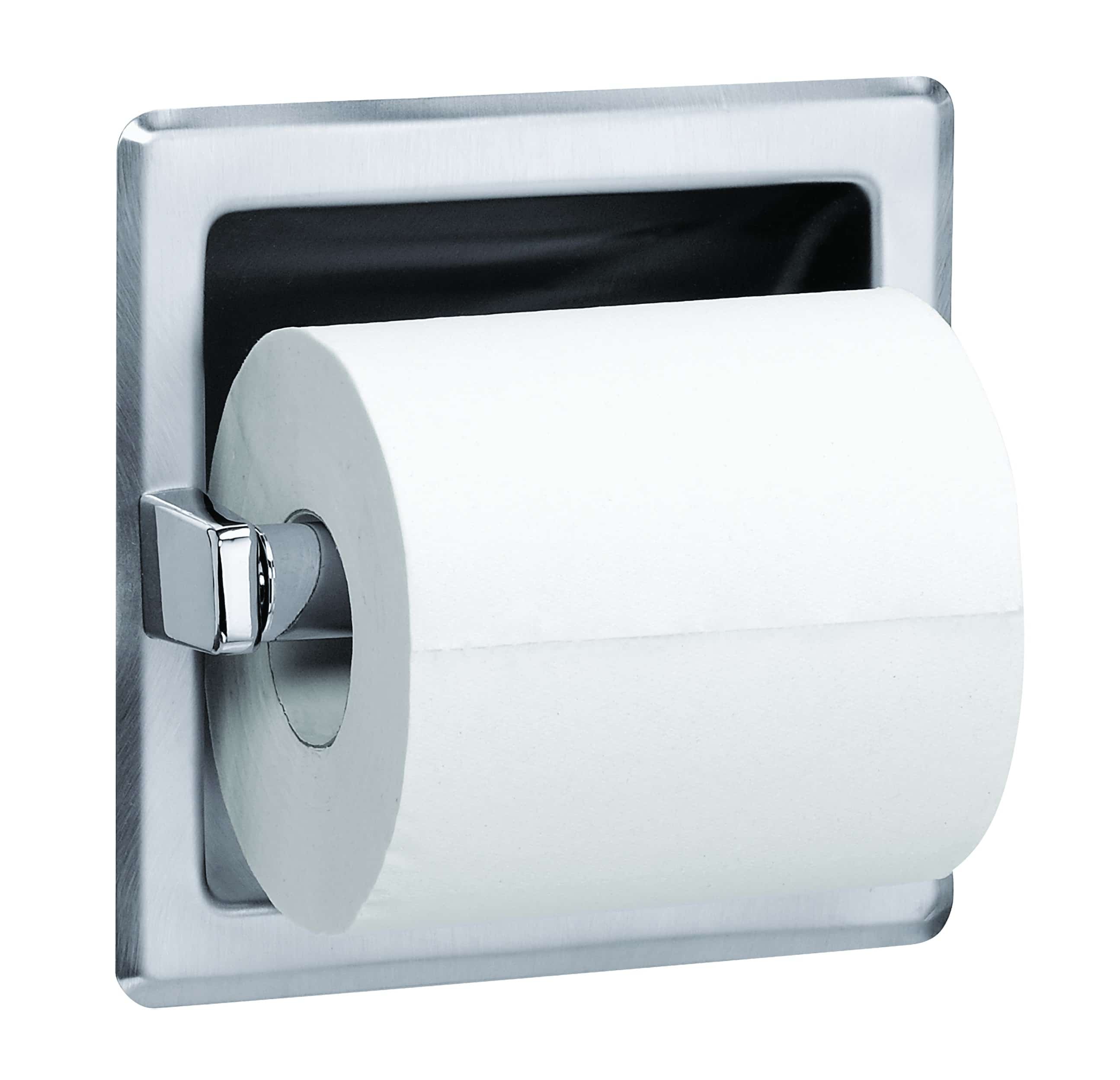 Bradley 5104 Recessed Single Roll Toilet Paper Dispenser
