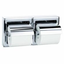Bradley 5126 Surface-Mounted Hinged Hood Dual Roll Toilet Paper Dispenser