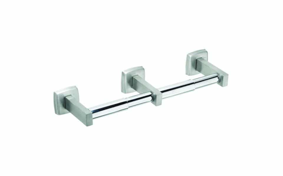 Bradley 5234 Surface-Mounted Satin Finish Stainless Steel Dual Roll Toilet Paper Dispenser