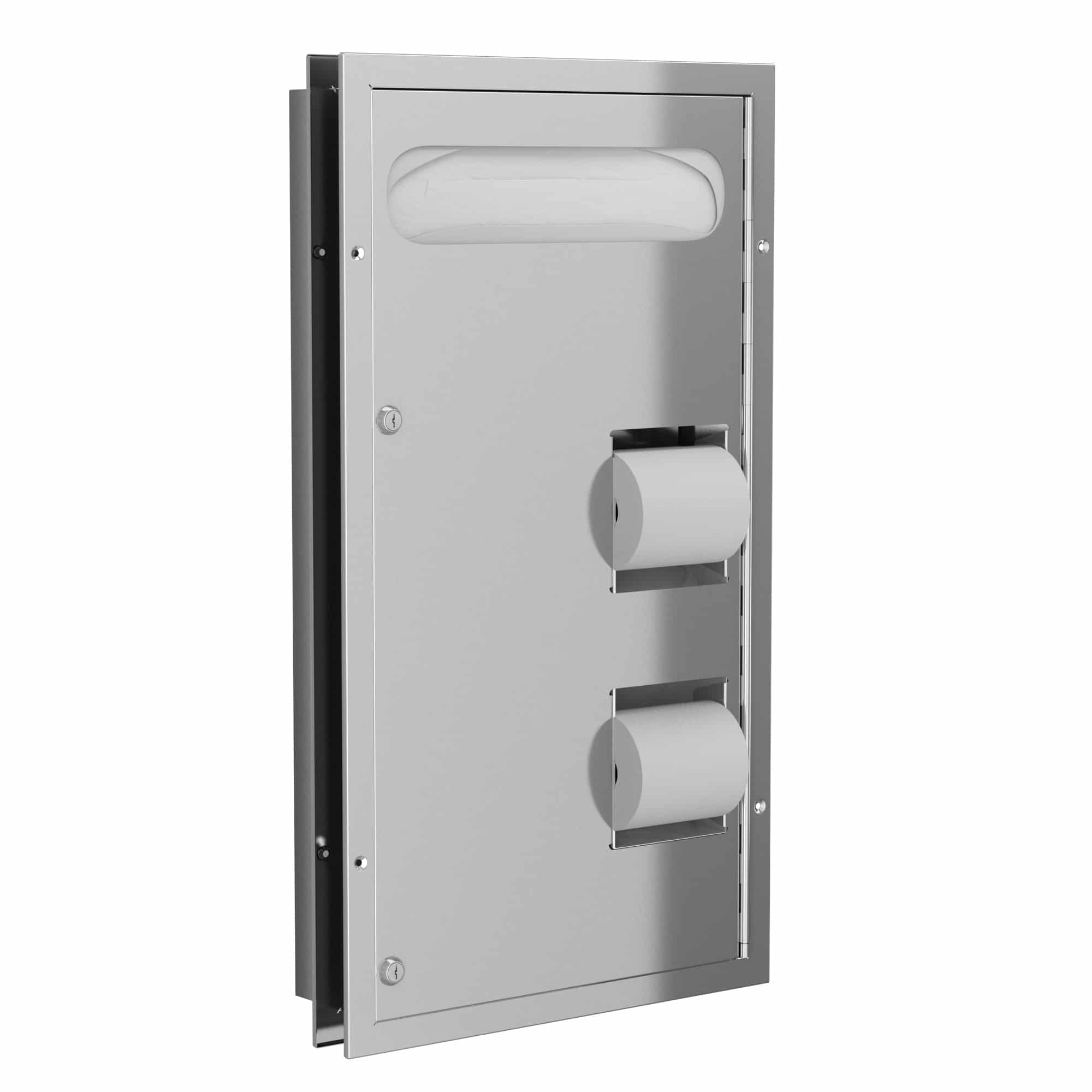 Bradley 592 Seat Cover & Paper Dispenser 2-Stall Combination Unit