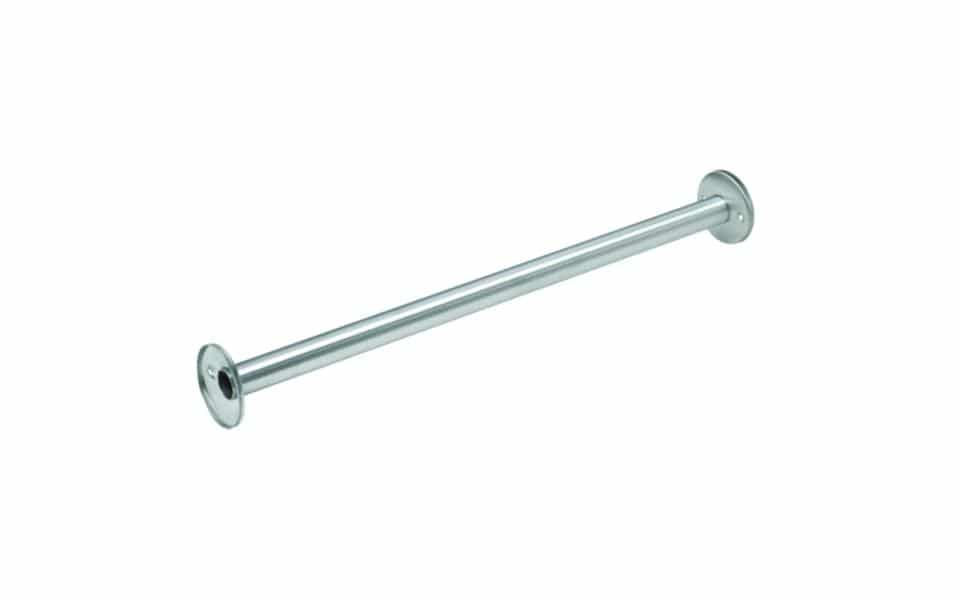 Bradley 953 Exposed Mounting Stainless Steel 1" OD Shower Curtain Rod