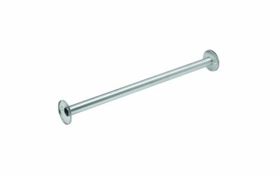 Bradley 9531 Exposed Mounting Stainless Steel 1-1/4" OD Shower Curtain Rod