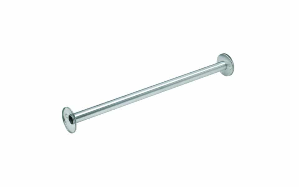 Bradley 9531 Exposed Mounting Stainless Steel 1-1/4" OD Shower Curtain Rod