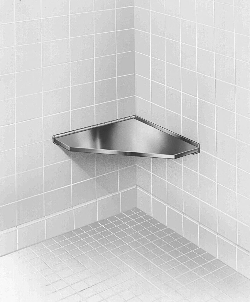 Bradley 954 Stainless Steel Corner Shower Seat