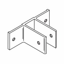Scranton Products Double Ear Aluminum Stirrup Bracket (Set of 3) - HBSTDA