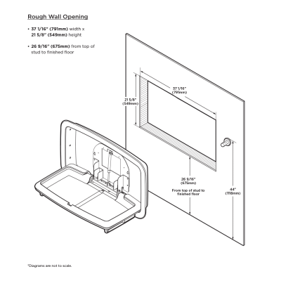 Koala Kare Horizontal Recessed Baby Changing Station KB310-SSRE - Image 7