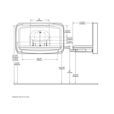 Koala Kare Horizontal Surface-Mount Baby Changing Station KB310-SSWM - Image 6