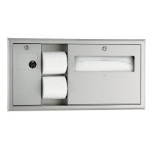 Bobrick Recessed Toilet Tissue, Seat Cover Dispenser and Waste Disposal B-3091