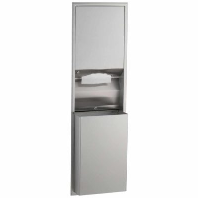 Bobrick Recessed Convertible Paper Towel Dispenser and Waste Receptacle B-3944