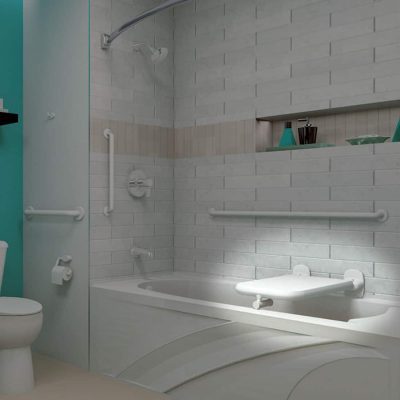 Bobrick Vinyl-Coated B-518116 Folding Bathtub Seat - Image 3