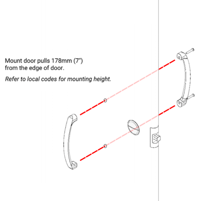 Hadrian Back-to-Back Door Pull Kit - 610112 - Image 3