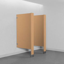 Floor Mounted Urinal Screen - Solid Core Reinforced Composite