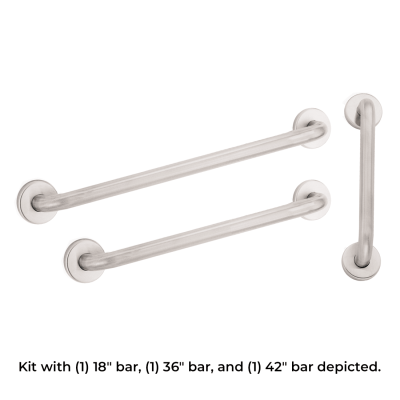 Grab Bar Set for ADA and ICC/ANSI Compliance - Image 4