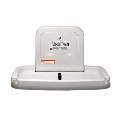Koala Kare Horizontal Wall Mounted Baby Changing Station with Stainless Steel Veneer KB200-SS - Image 4