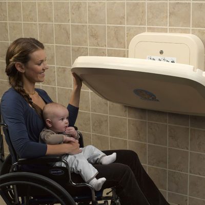 Koala Kare Horizontal Wall Mounted Baby Changing Station with Stainless Steel Veneer KB200-SS - Image 5