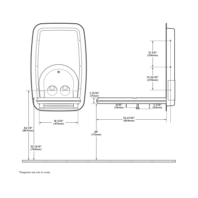 Koala Kare Vertical Recessed Baby Changing Station KB311-SSRE - Image 6
