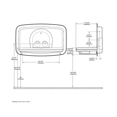 Koala Kare Horizontal Recessed Baby Changing Station KB310-SSRE - Image 6