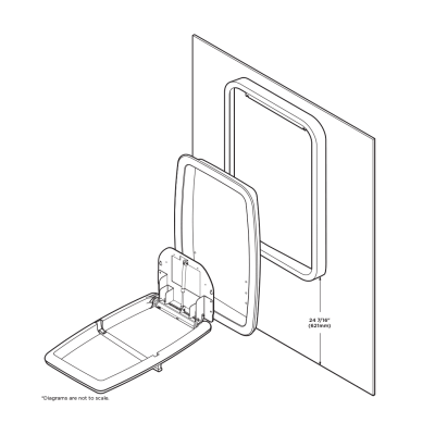 Koala Kare Vertical Surface-Mount Baby Changing Station KB311-SSWM - Image 7