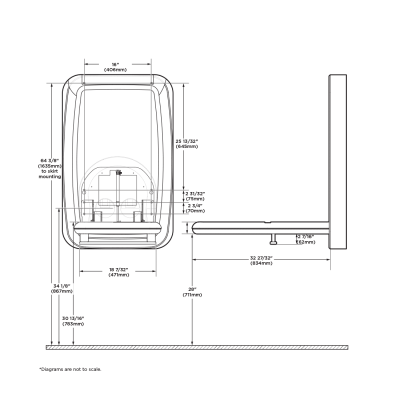 Koala Kare Vertical Surface-Mount Baby Changing Station KB311-SSWM - Image 6