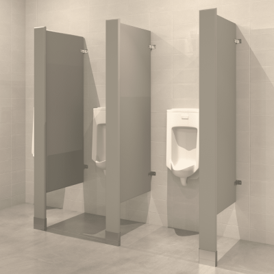 Floor Mounted Privacy Screen - Powder Coated