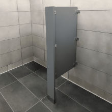 Floor Mounted Urinal Screen - Solid Plastic
