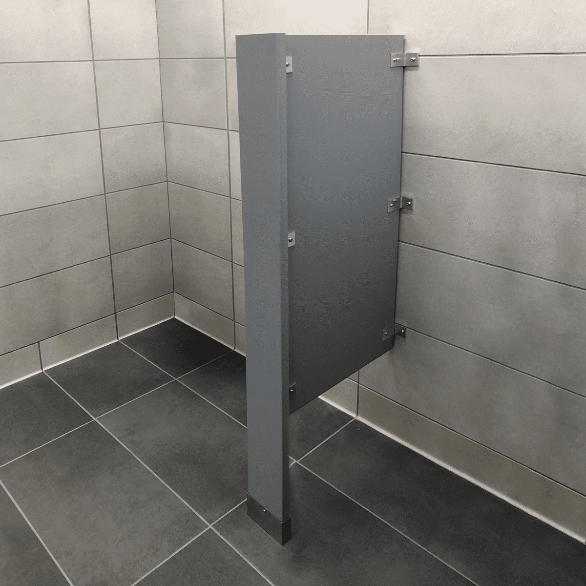 Floor Mounted Urinal Screen - Solid Plastic