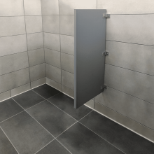 Wall Hung Urinal Screen - Solid Plastic