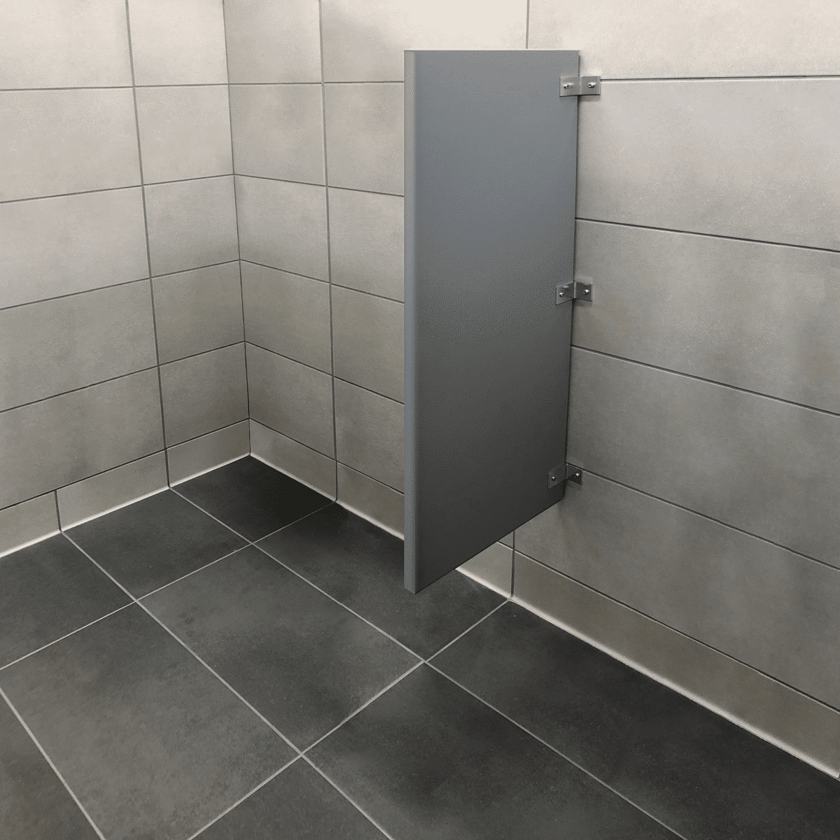 Wall Hung Urinal Screen - Solid Plastic