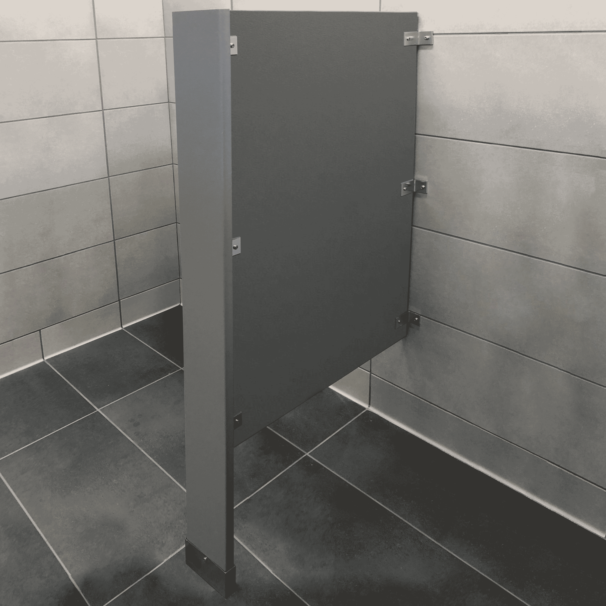 Floor Mounted Privacy Screen – Solid Plastic