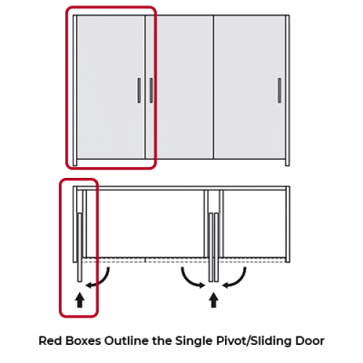 Hawa Concepta Pivot/Sliding Door Pocket Kit - Image 2