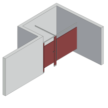 Bathroom Partitions - 1 Stall - Alcove Left Hand Standard