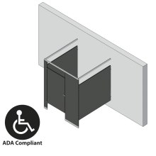 Bathroom Partitions - 1 Stall - Free Standing Left Hand ADA