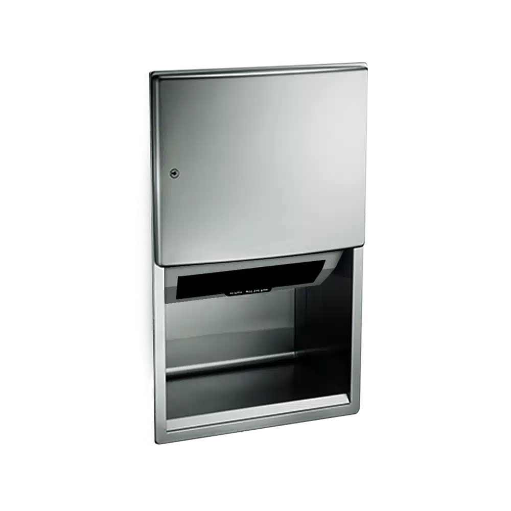 ROVAL™ RECESSED AUTOMATIC ROLL PAPER TOWEL DISPENSER - 204523A Series
