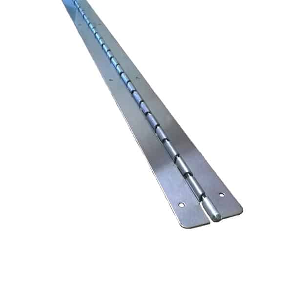 160029 PIANO HINGE-CAM-ZERO OPEN-57"-SS (RADIUS CORNER)