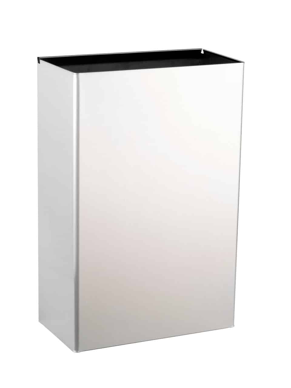 Convertible Waste Receptacle, Satin Finish, 12-Gallon