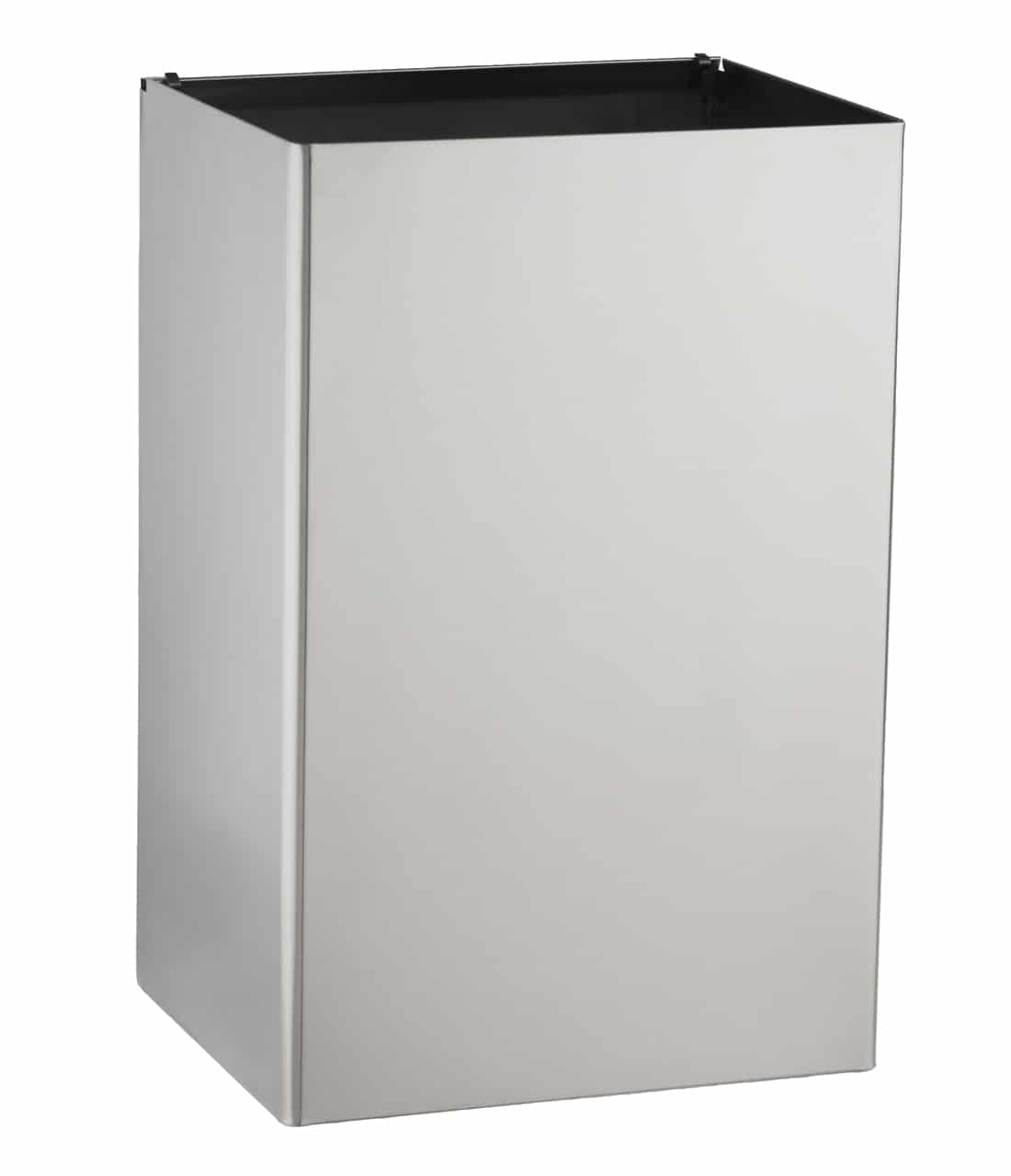 Convertible Waste Receptacle, Satin Finish, 18-Gallon