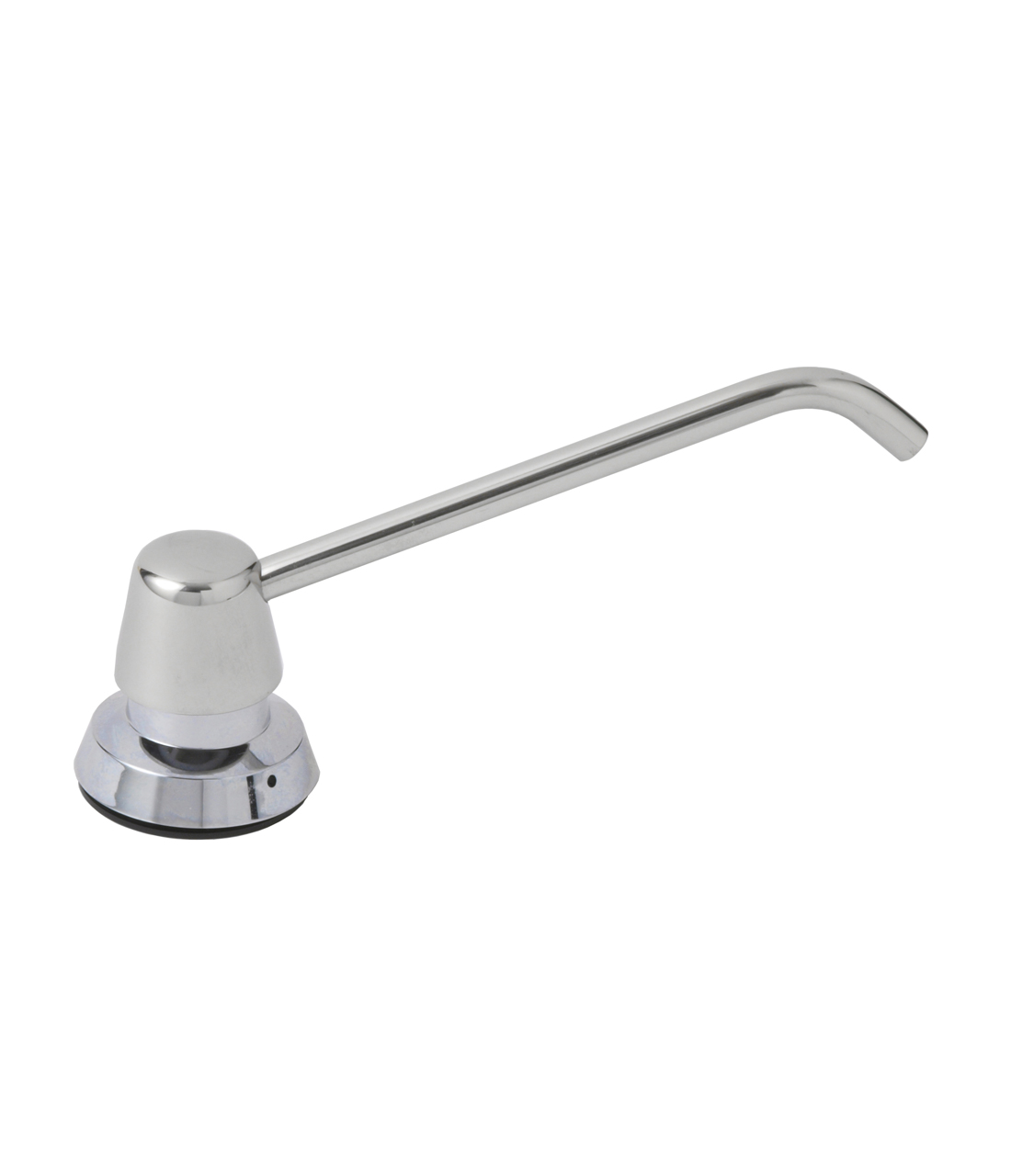 Counter-Mounted Manual Top-Fill Liquid Soap Dispenser, 6" Spout, Polished, 20-fl. oz.