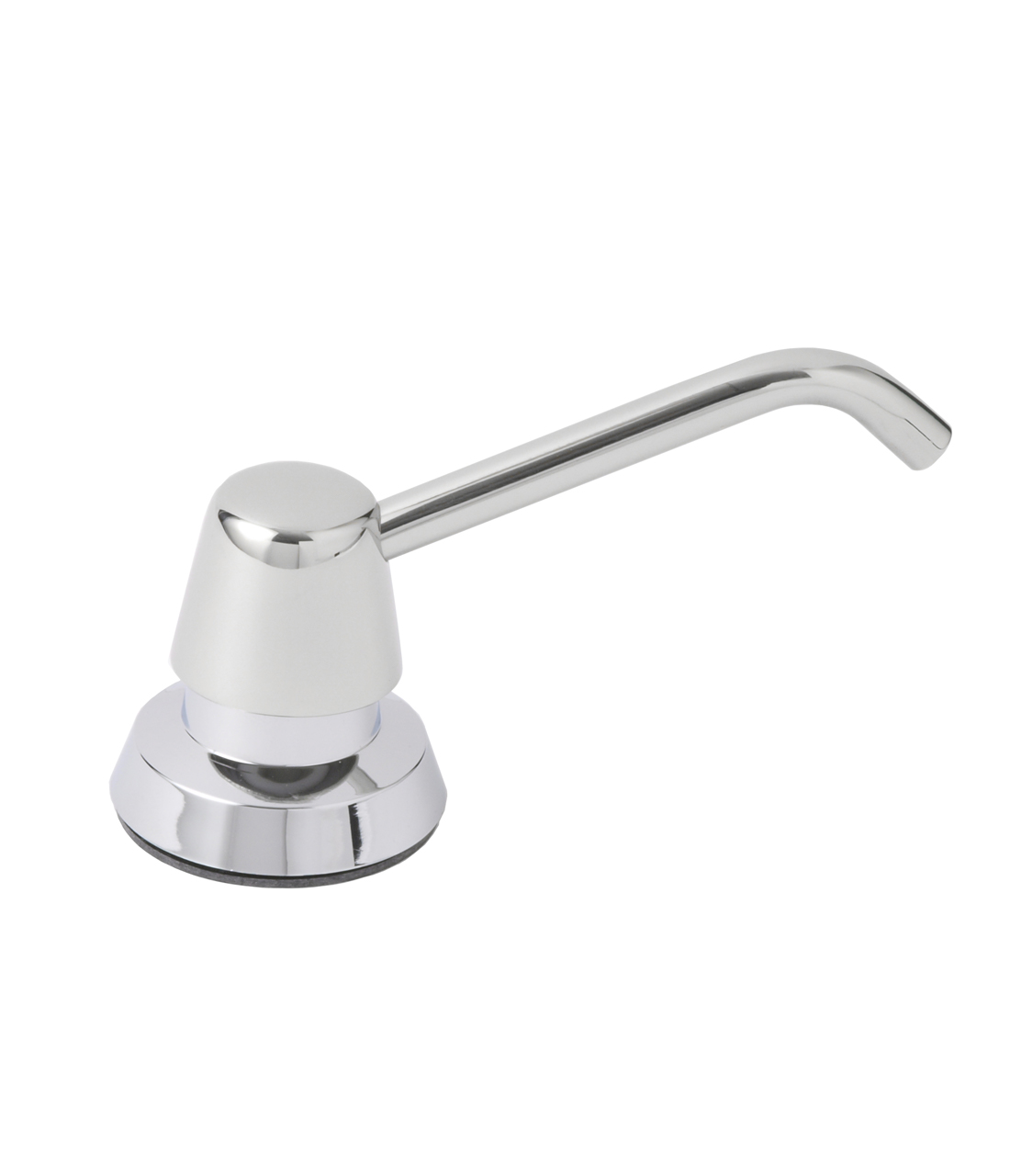 Counter-Mounted Manual Top-Fill Liquid Soap Dispenser, 4" Spout, Polished, 20-fl. oz.