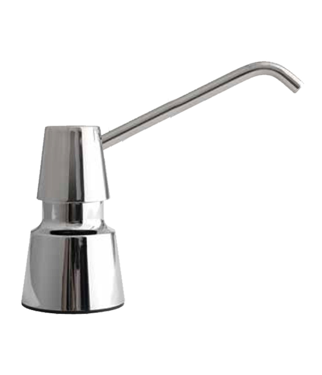Counter-Mounted Manual Top-Fill Foam Soap Dispenser, 6" Spout, Polished, 34-fl. oz.