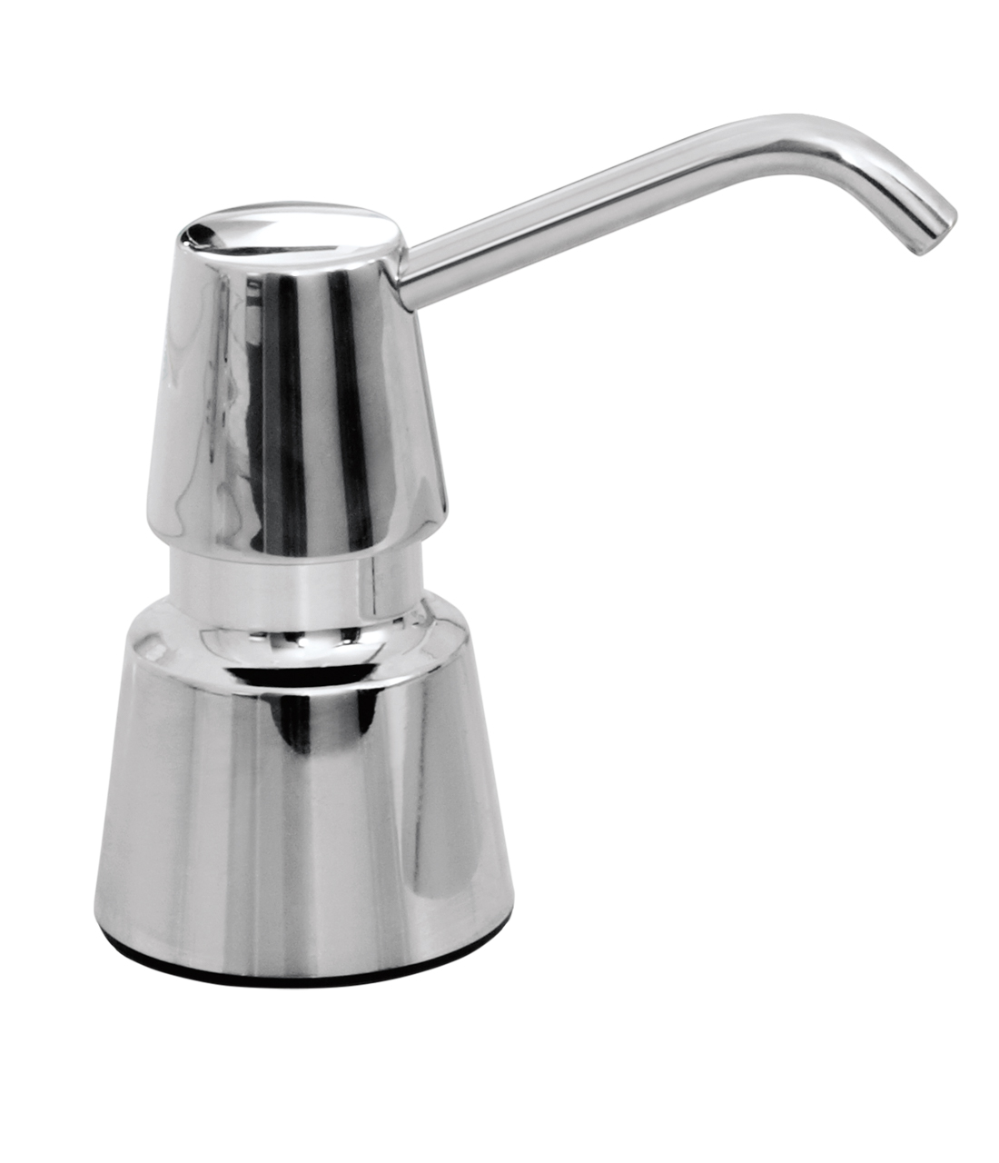 Counter-Mounted Manual Top-Fill Foam Soap Dispenser, 4" Spout, Polished, 20-fl. oz.