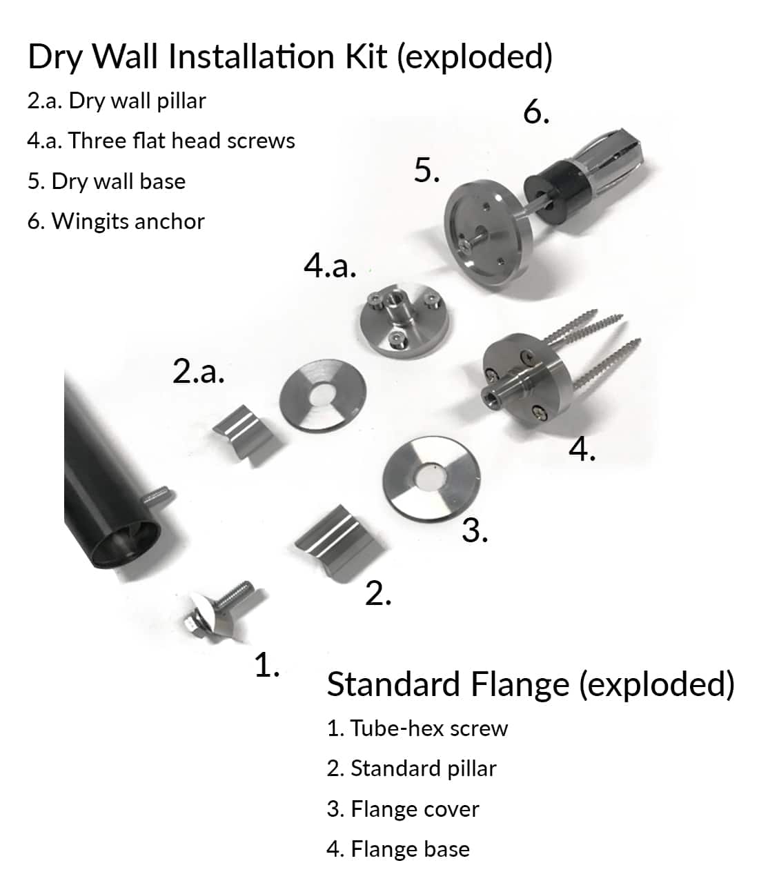 Dry Wall Installation Kit for B-9806 Grab Bars