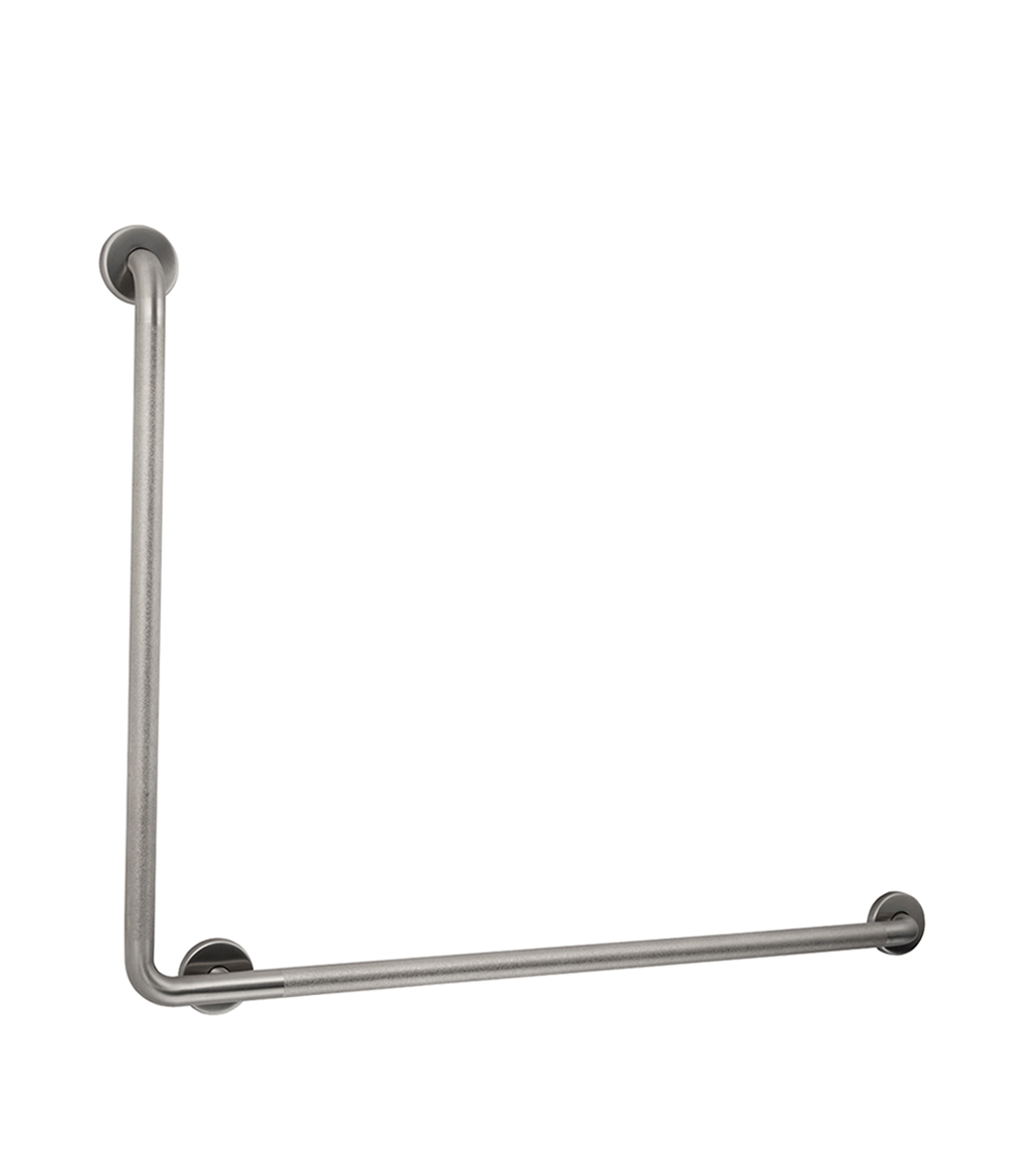 90 Degree Grab Bar, 1-1/4" Diameter, Peened Finish, 40" to the Left