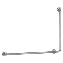 90 Degree Grab Bar,  1-1/4" Diameter, Peened Finish, 40" to the Right