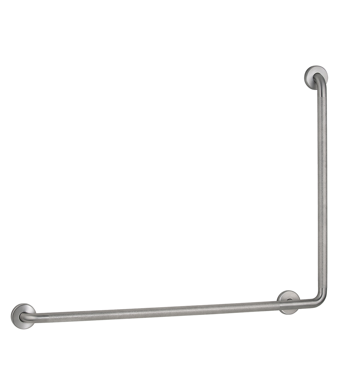 90 Degree Grab Bar,  1-1/4" Diameter, Peened Finish, 40" to the Right