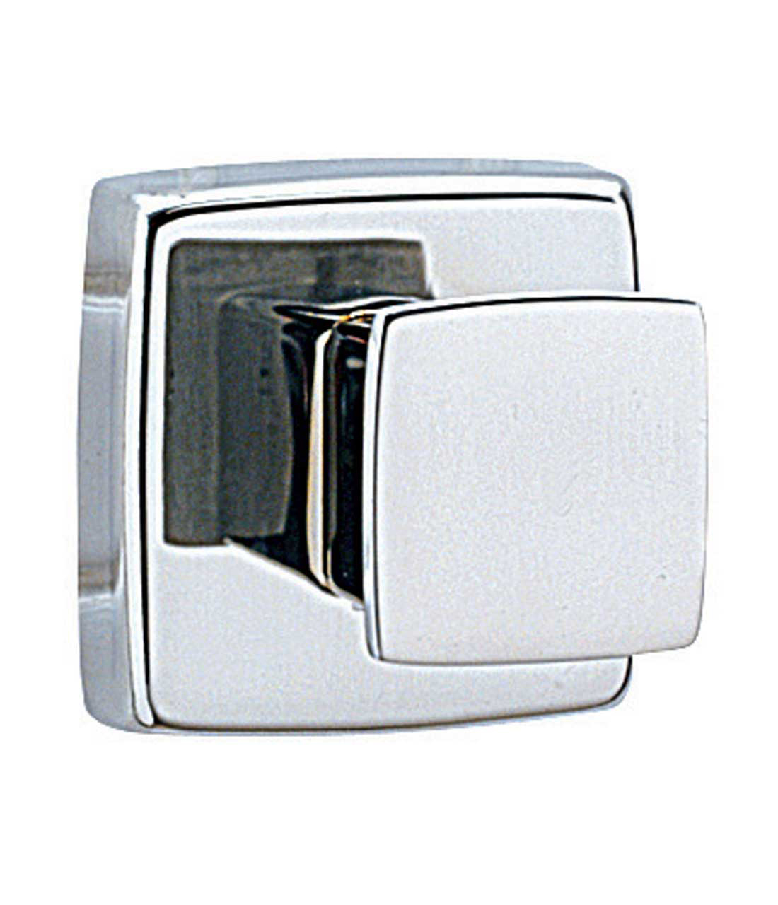 Surface-Mounted Single Robe Hook, Bright Polished